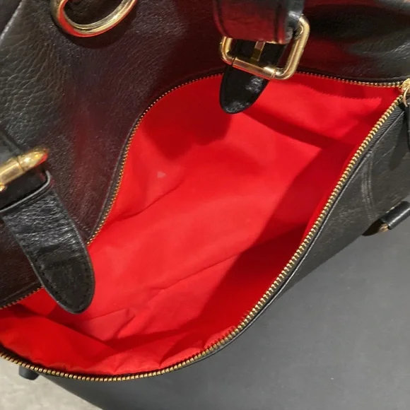 Lily Jade Rosie Black leather baby diaper bag purse. Excllt condition. - Picture 4 of 9